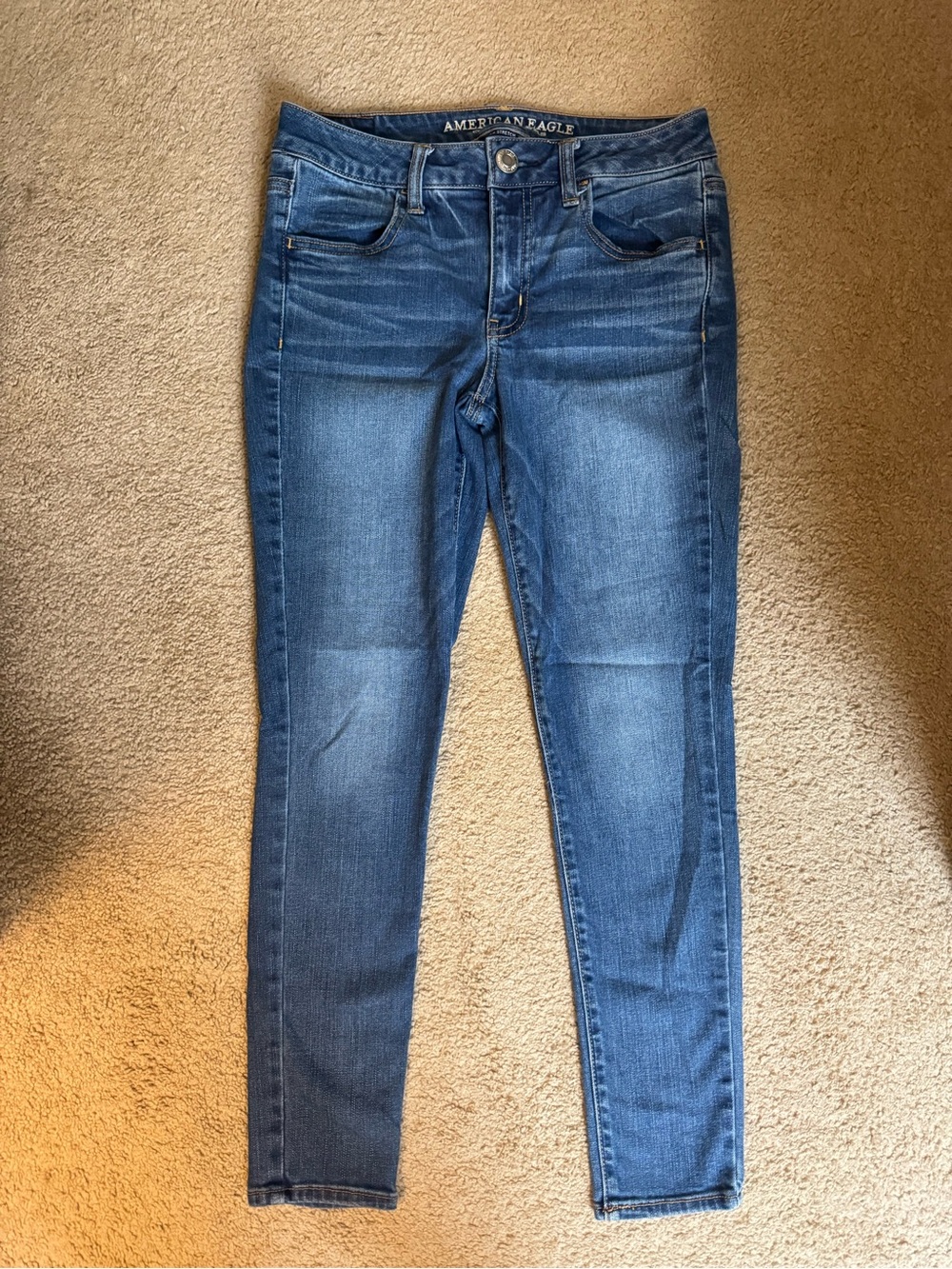 American Eagle Outfitters Women's Blue Slim Fit Jeans